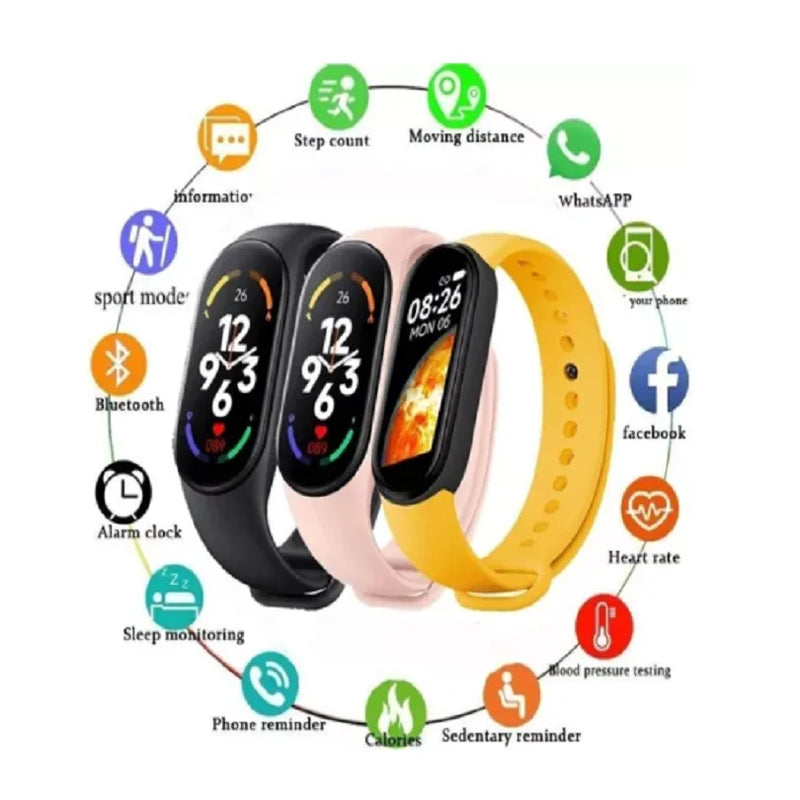 DC Smartwatch Relogio Smartband Masculino Feminino M7 1.62"