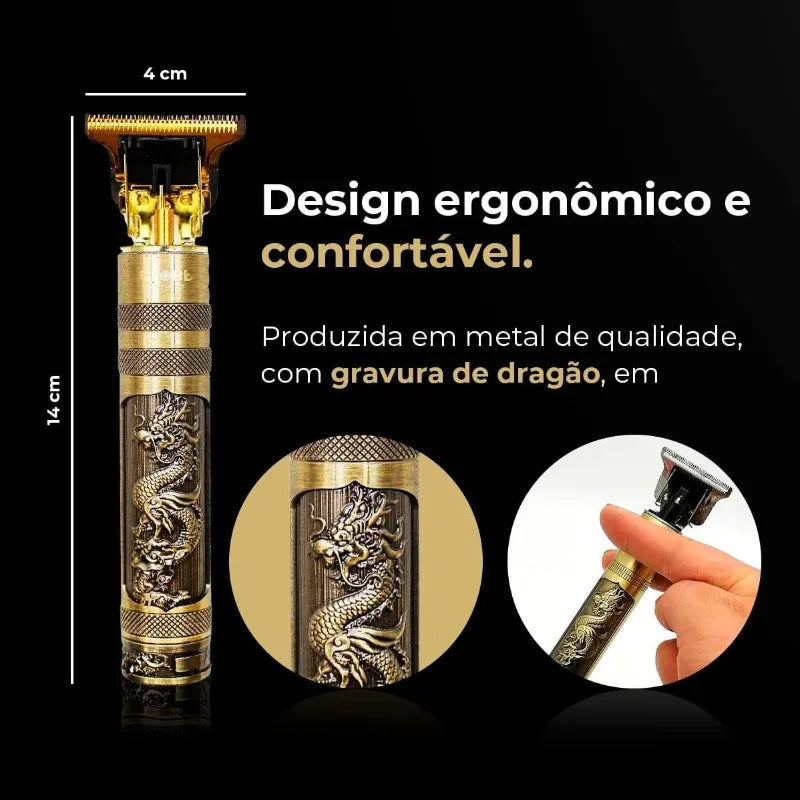 Máquina de corte de cabelo masculina com design aleatório elétrico profissional